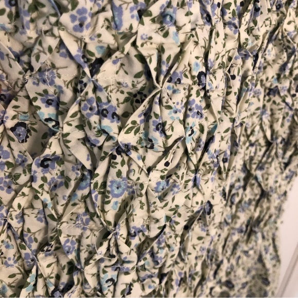 NWT New Free People Petunia smocked floral mini summer dress prairie Sz medium - Picture 10 of 16